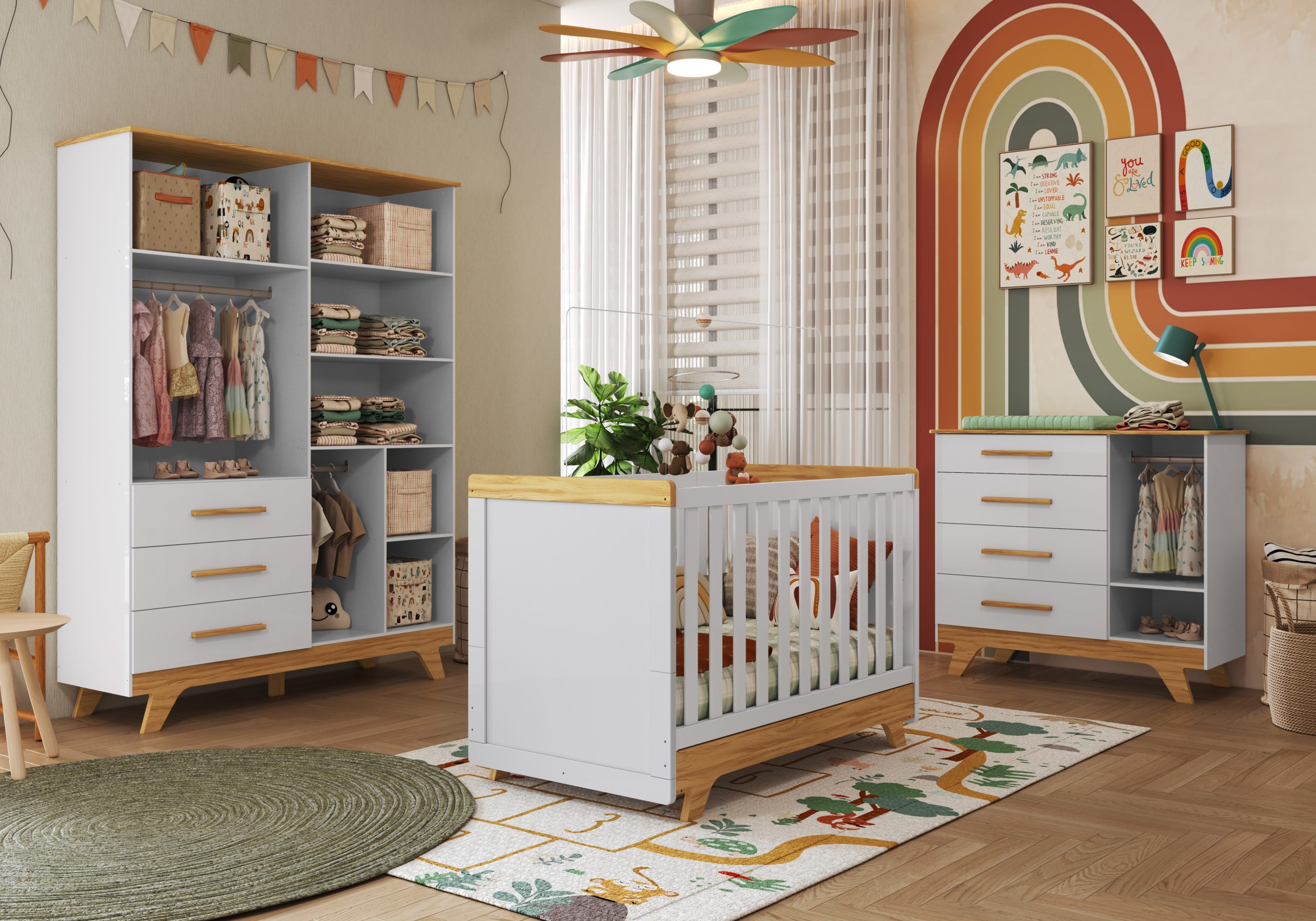 Quarto Retro - estilo classico para bebe