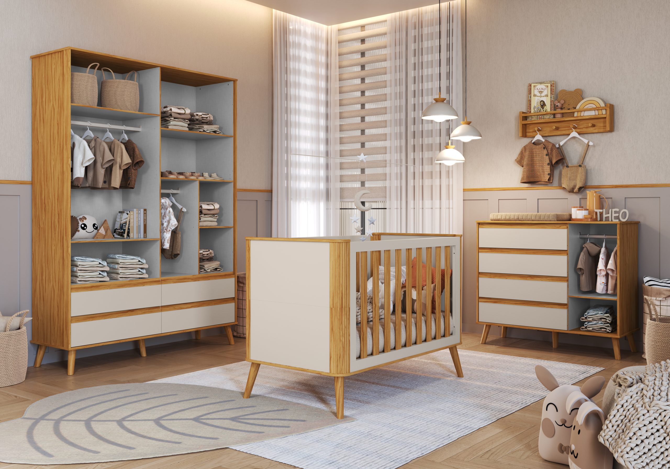 Quarto Theo - design moderno para bebe